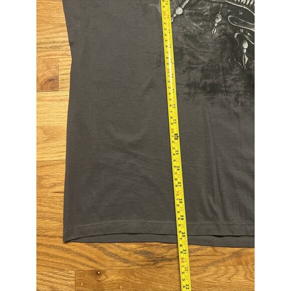 Denver Broncons NFL Football shirt Size large ? Affliction Style Y2K Gray Tee - Picture 4 of 8